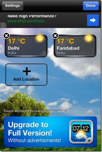 Weather  Add Location