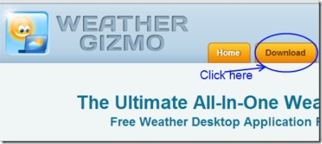 Weather Gizmo 04 free weather gadget for windows