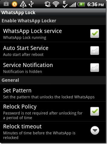 Android WhatsApp Lock app