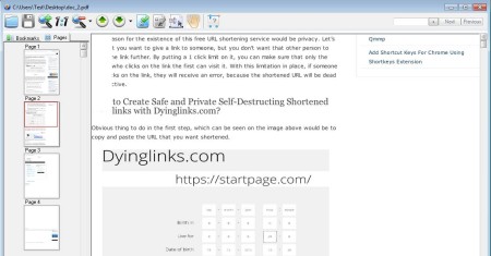 YRC Weblink PDF printed