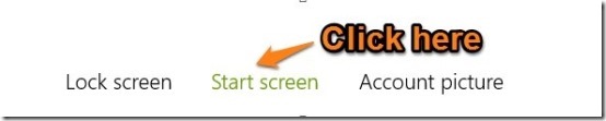 change startscreen in windows 8