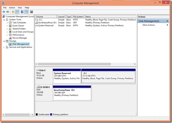 disk management options in windows 8