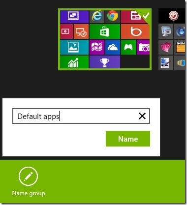 group named apps in windows 8