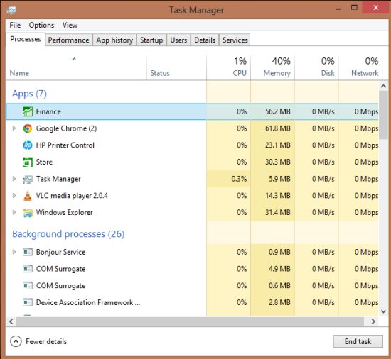 how to use task manager in windows 8
