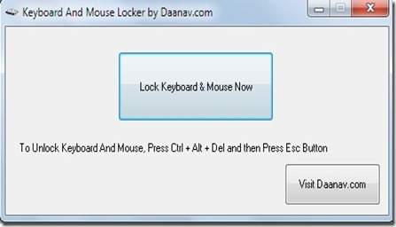 Keyboard and Mouse Locker