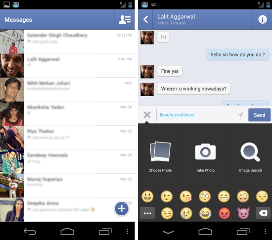 new facebook messenger for android