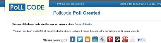 pollcode interface