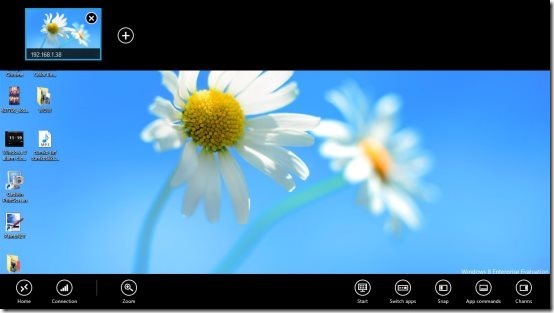 remote desktop in windows 8 app