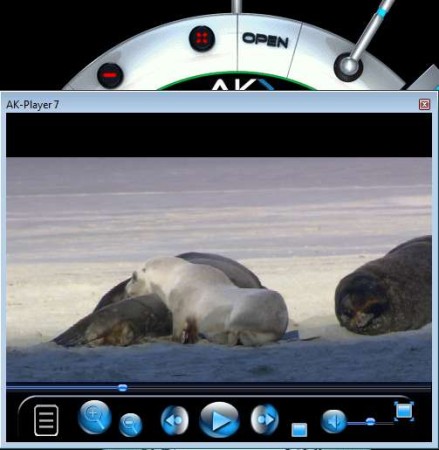 AK-Player 7 playing video