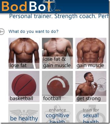 BodBot 01 online personal trainer