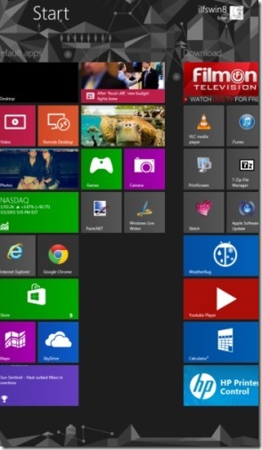 Change The Number Of Start Screen Rows In Windows 8 vertically