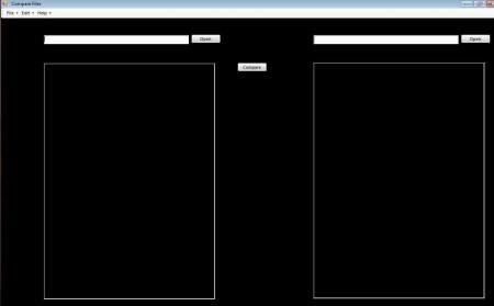 Compare Files default window