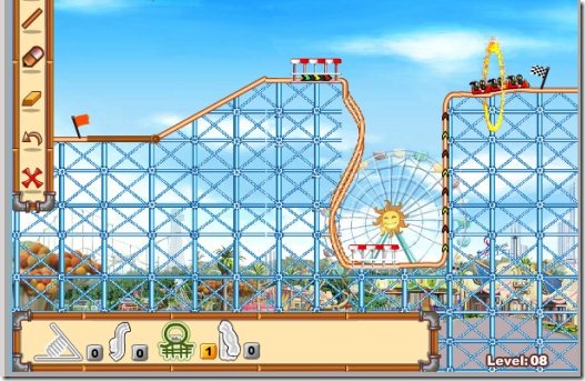Crazy Rollercoaster 04 construction game