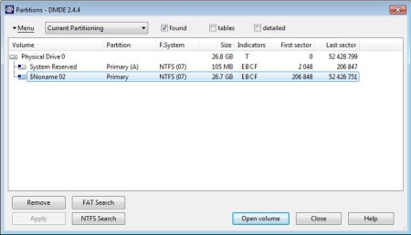 DM Disk Editor free hard disk management software default window