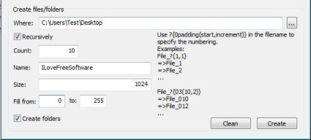 FileTool multiple files automatically create