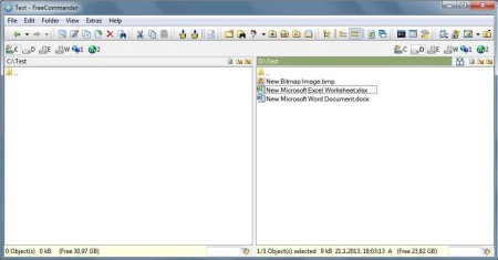 FreeCommander free file manager default window