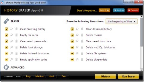 History Eraser App 01 delete browsing history