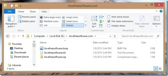 How To Show File Extensions In Windows 8