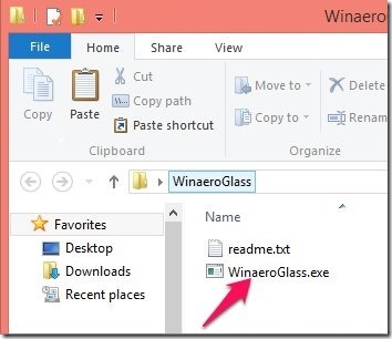 How to use WinaeroGlass and enable transparency in Windows 8