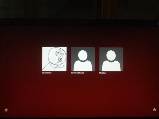 changed sign in screen in windows 8