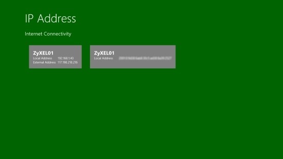 IP Address app windows 8