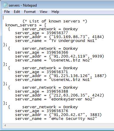 ML Donkey servers editing