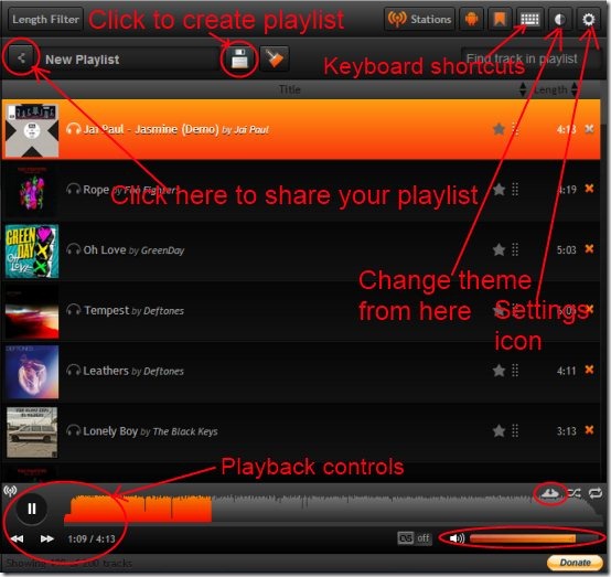 My Cloud Player 04 free online music player