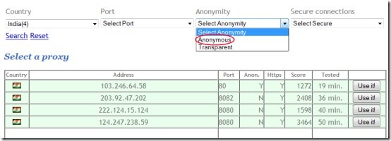 OneClickProxy 04 browse anonymously