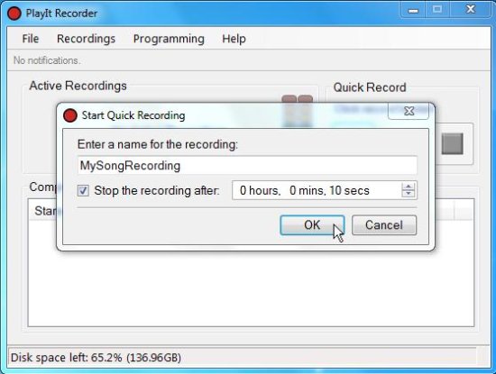 PlayIt Recorder desktop recording
