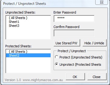 Protect-Sheets adding password