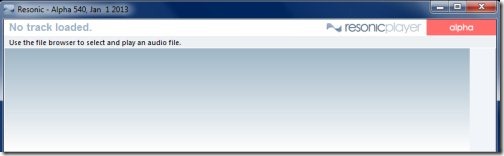 Resonic player alpha 01 free music player