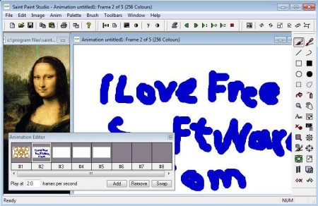 Saint Paint Studio animation editor images