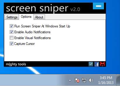 Screen Sniper options
