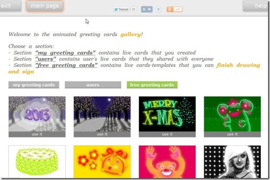 Create animated greeting cards
