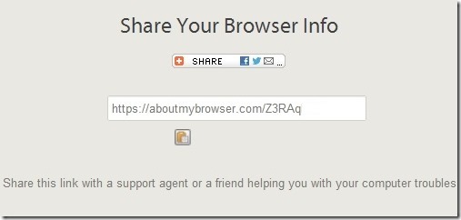 Share Browser Info