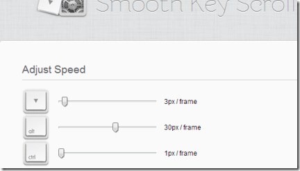 Smooth Key Scroll 03 scrolling speed