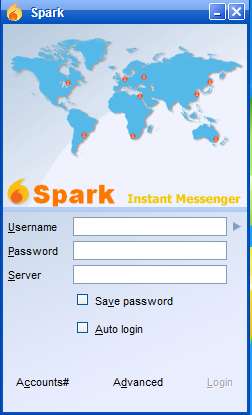 Spark free group IM chat client default window