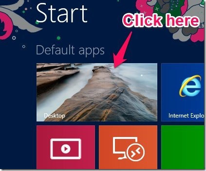 Steps to change taskbar location in Windows 8