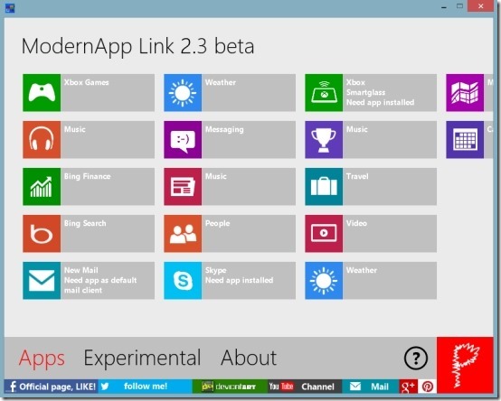 Steps to create modern apps shortcut on desktop in Windows 8