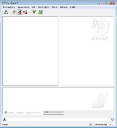 TeamSpeak free group voice chat default window