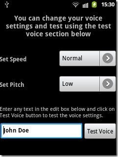 Voice Settings