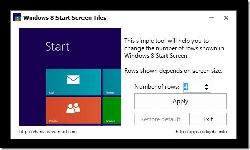 Windows 8 Start Screen Tiles