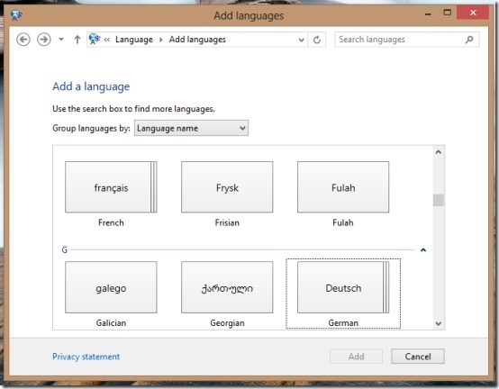 add language pack in windows 8