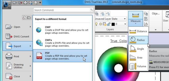 dwg trueview options