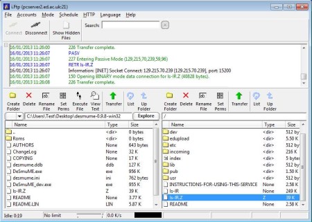 i.FTP accessing server