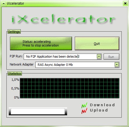 iXcelerator free download accelerator default window