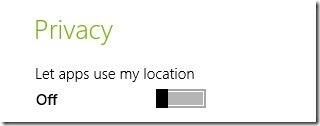 location in windows turned off