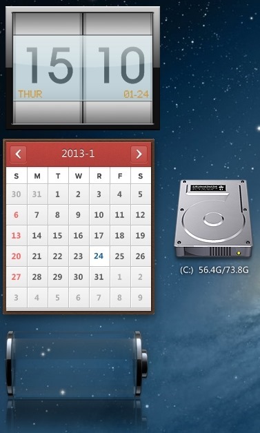 mac theme for windows 8 gadgets