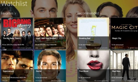 tv show reminder app windows 8