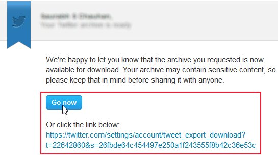 twitter archive mail